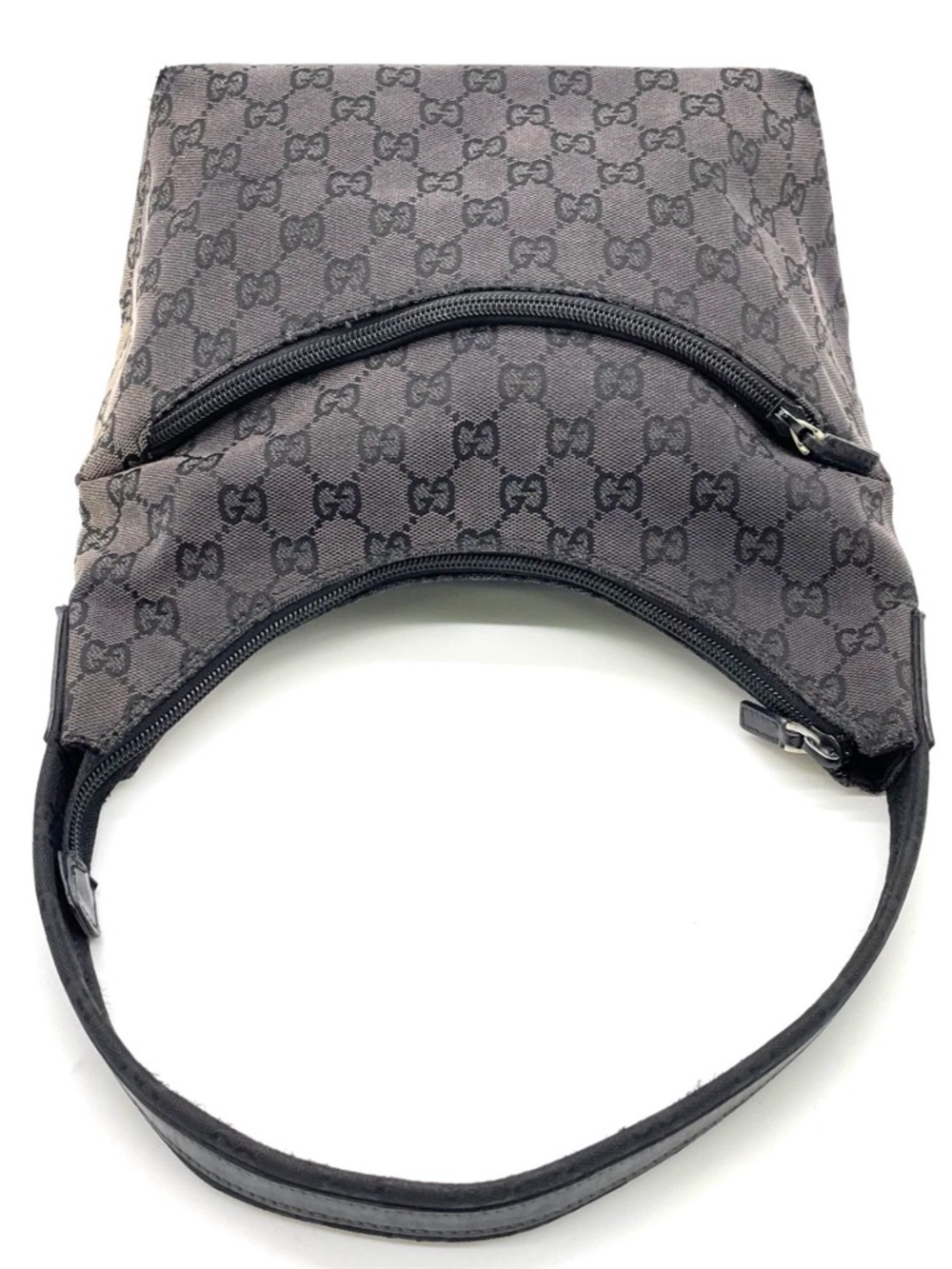 Authentic Gucci GG Monogram Canvas Black Handbag w/dustbag - Picture 4 of 14